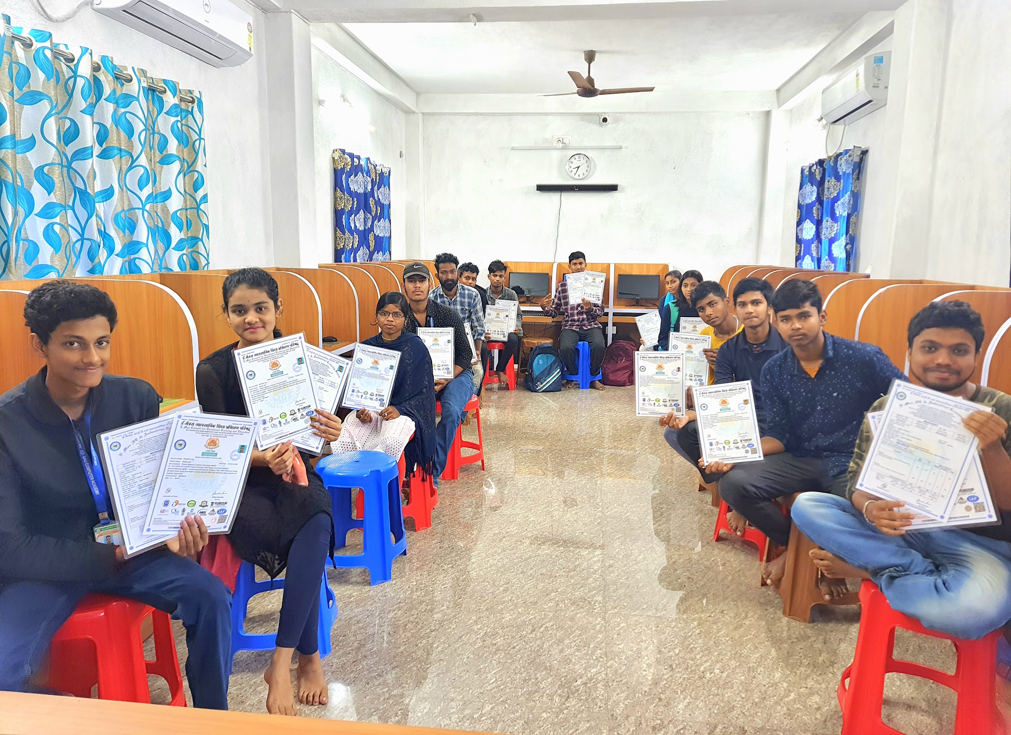 SAU Computer Academy classroom with computer systems